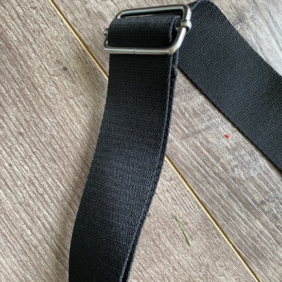 NWT Calvin Klein Euphoria black faux leather tote bag adjustable straps, handles - Picture 7 of 11